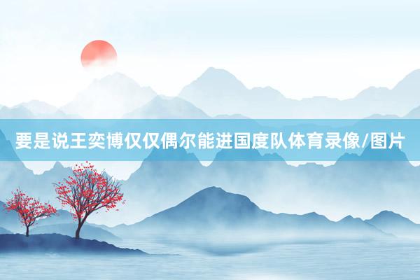 要是说王奕博仅仅偶尔能进国度队体育录像/图片