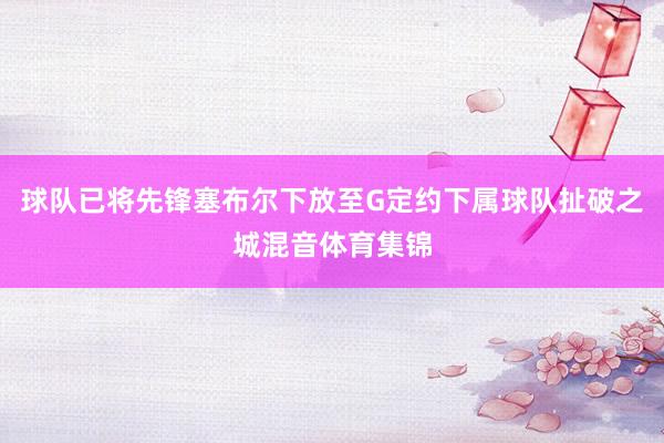 球队已将先锋塞布尔下放至G定约下属球队扯破之城混音体育集锦